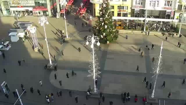 Ban Jelacic square in Zagreb city, Croatia
