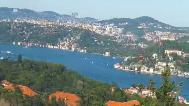 Observation deck Ulus Park in Istanbul city, T&uuml;rkiye