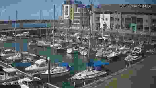 Harbour in Caernarfon town, UK