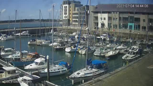 Harbour in Caernarfon town, UK