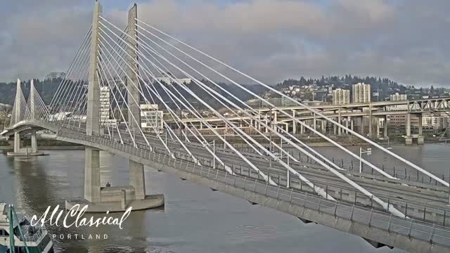 Tilikum Crossing Bridge in Portland city, Oregon, USA
