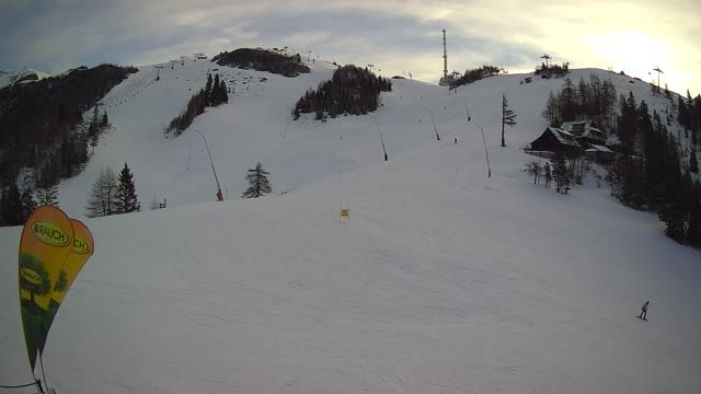Ski Resort Krvavec, ski slope next to the Krvavec hotel, Slovenia