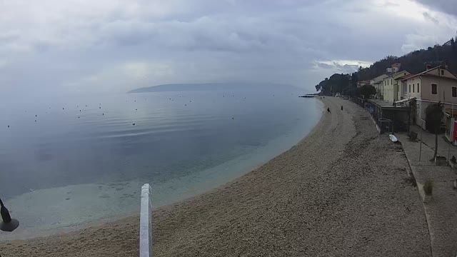 Public beach of the resort village Moscenicka Draga