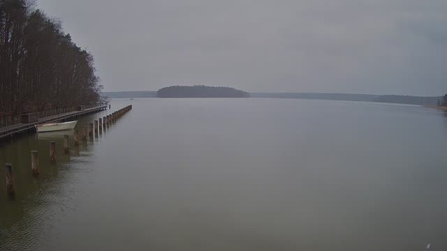 Große Stechlinsee lake in Stechlin town, Germany