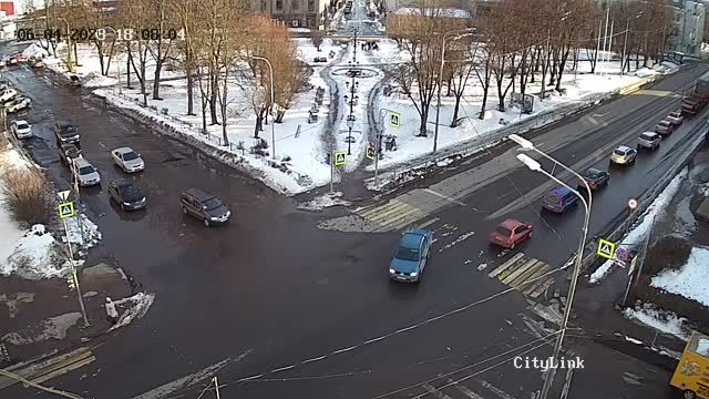 Kirov Square in Sortavala city, Russia