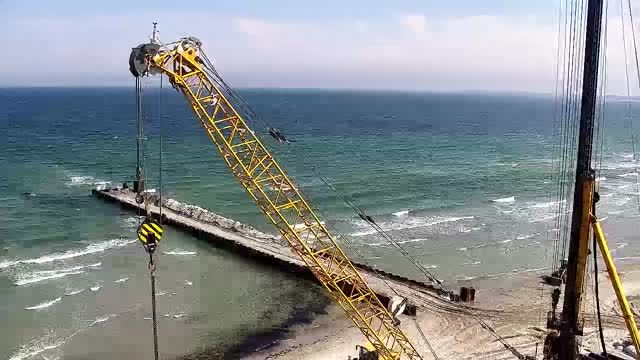 View of the Baltic Sea in Scharbeutz town, Germany