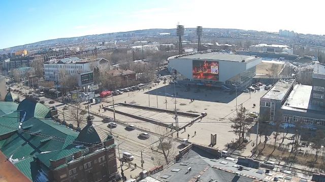 Stadium Trud in Irkutsk city, Russia