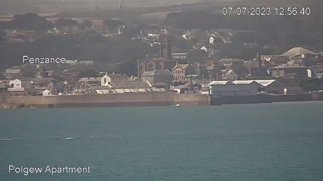 Coast of Mounts Bay near Marazion town, England, UK