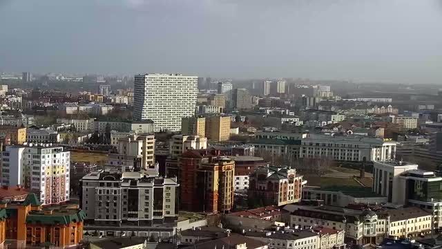 Panorama of Kazan city, Russia