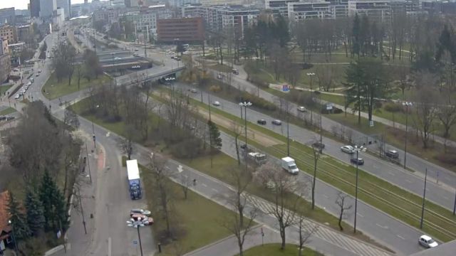 Adam Mickiewicz Alley in Lodz, Poland