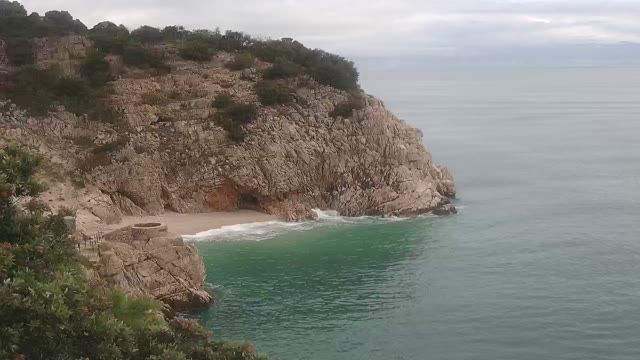 Brsec beach in Moscenicka Draga, Croatia