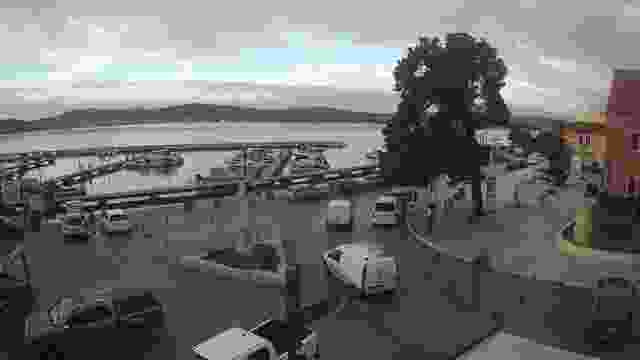 View of the pier from Hotel Marina Kornati in Biograd na Moru town, Croatia