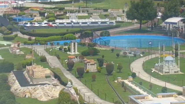 Miniature Park Miniaturk in Istanbul city, Türkiye