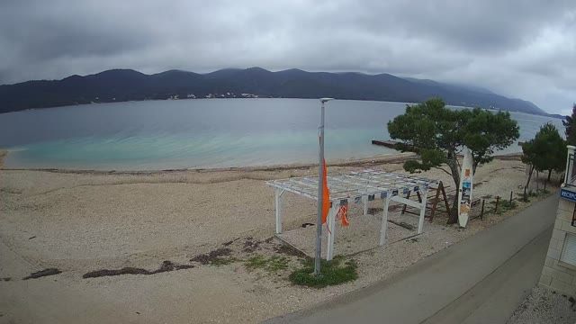 Windsurfing beach in the village of Viganj on the Pelješac peninsula, Croatia