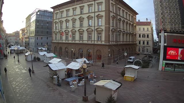 City Hall Rijeka on Korzo street, Croatia