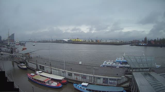 Pier St. Pauli in Hamburg city, Germany