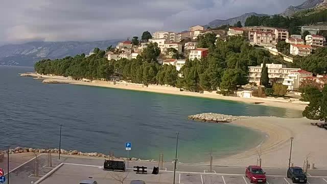 Podluka beach in Baska Voda, Croatia