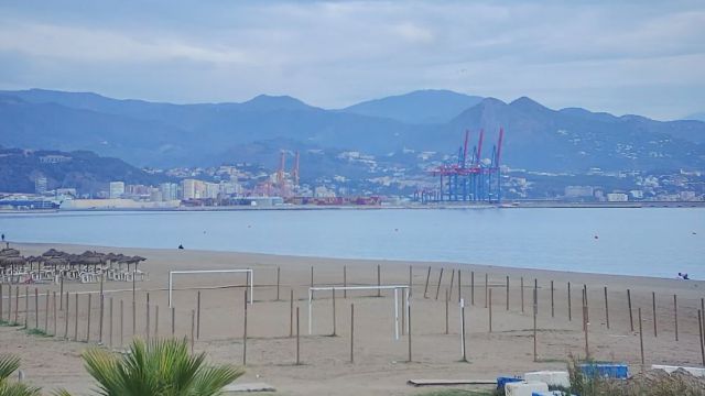 Huelin beach in Carretera de Cadiz, Spain