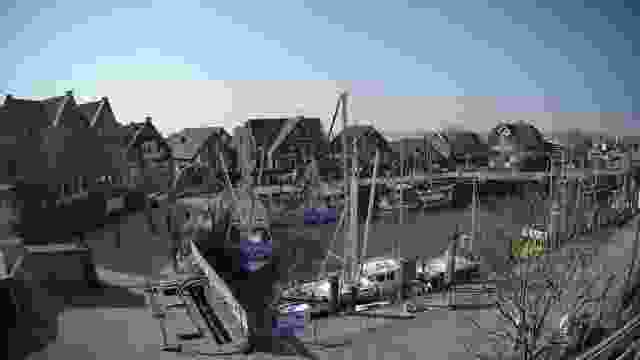 Boat harbor of Neuharlingersiel city, Germany