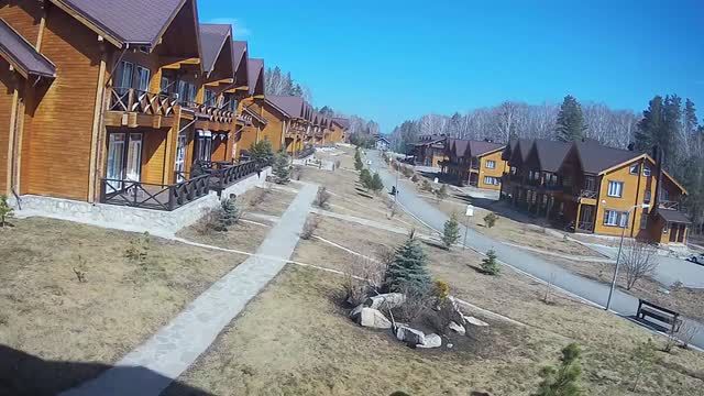 Ski resort Sunny Valley in Miass city, Russia