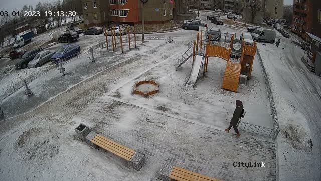 Birch Square in Petrozavodsk city, Russia