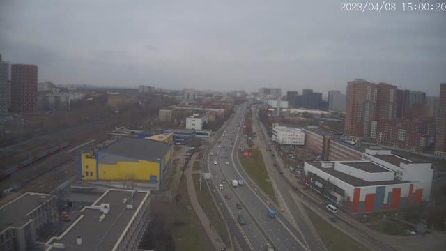 Ryazanskiy avenue in Moscow city, Russia