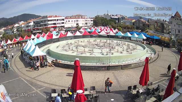 Dancing Fountain in Marmaris city, Turkey