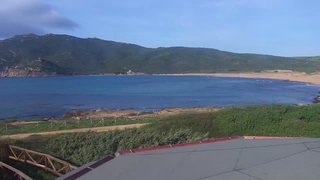 Porto Ferro beach on Sardinia island