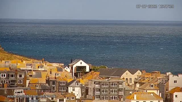 Coast of St Ives town, England, UK