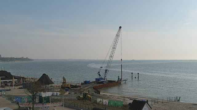 View of the Baltic Sea in Scharbeutz town, Germany (cam #4)