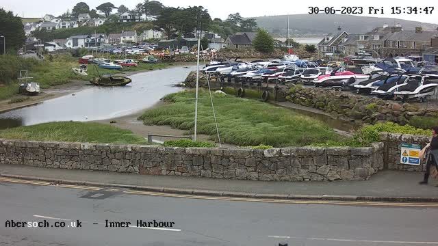 Harbor in the village of Abersoch, UK