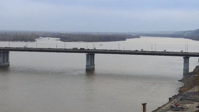 River Station in Barnaul city, Russia