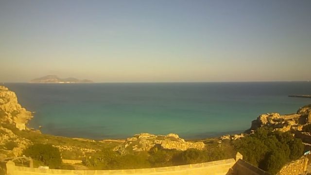 Scogliera di Cala Rossa beach of Favignana island, Italy