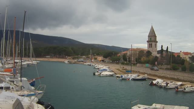 Pier in Osor village, Spain