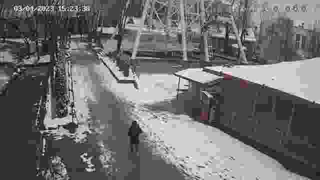 Ferris wheel in Lopatinsky garden of Smolensk city, Russia