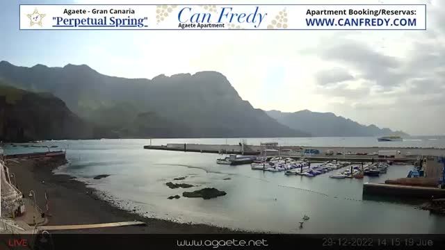 Pier in Puerto de las Nieves on the island of Gran Canaria