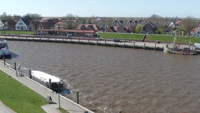 Harbor in Greetsiel town, Germany