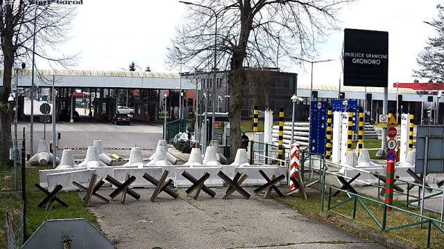 International checkpoint Mamonovo-Gronovo in Mamonovo town, Russia