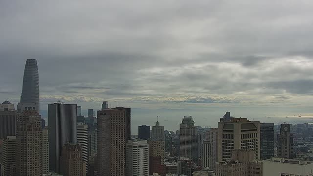 View of south San Francisco from the Mark Hopkins Hotel, CA, USA