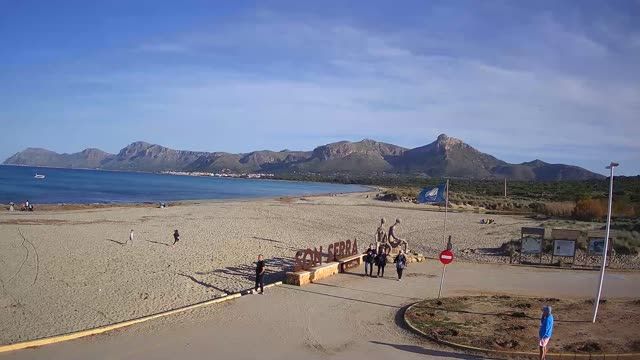 Son Serra de Marina beach on Majorca island