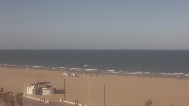 Las Arenas beach in Valencia city, Spain