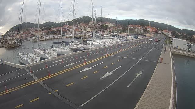 Ferry in Tkon village on Pasman island, Croatia (cam #2)