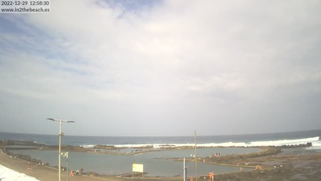 El Puertito beach on an island in Gran Canaria