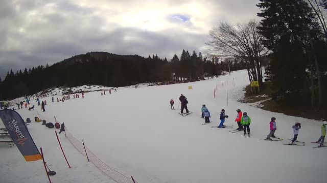 Ski resort Soriska planina AlpVenture, ski slope, Slovenia