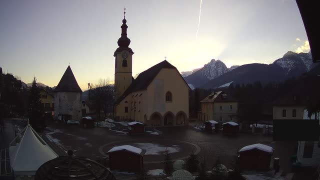 Catholic church Suore Dimesse in Tarvisio town, Italy