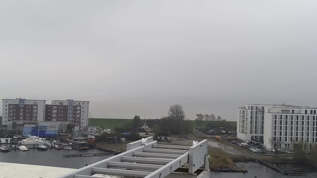 Harbor in Wilhelmshaven city, Germany