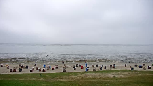 Dangaster beach in Jadebusen bay, Germany