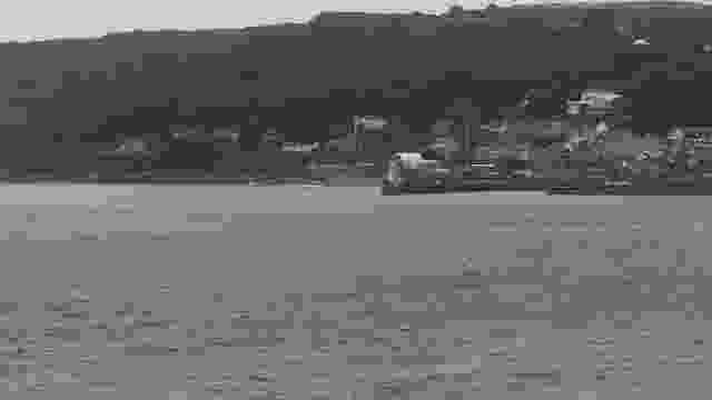 Lighthouse in the harbor of Penzance town, England, UK