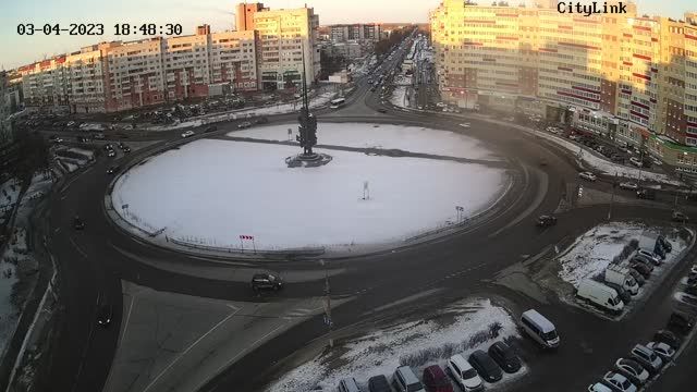Shipbuilders Square in Severodvinsk city, Russia