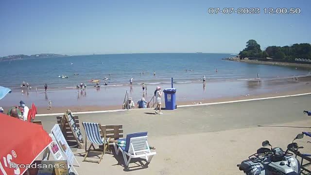 Broadsands Beach in Paignton, England, UK